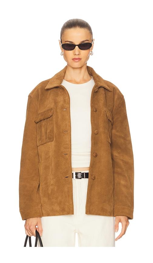 heartloom saint jacket in brown.