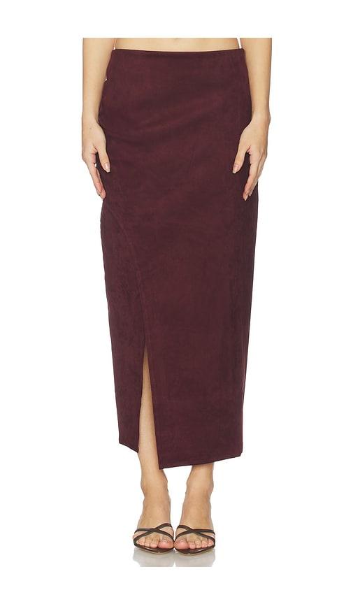 heartloom sampaio skirt in red.