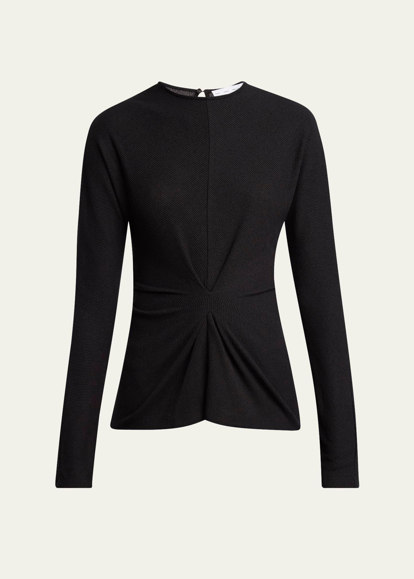 heather twisted rib top