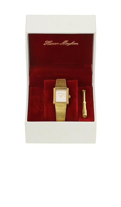 heaven mayhem bella watch in metallic gold.