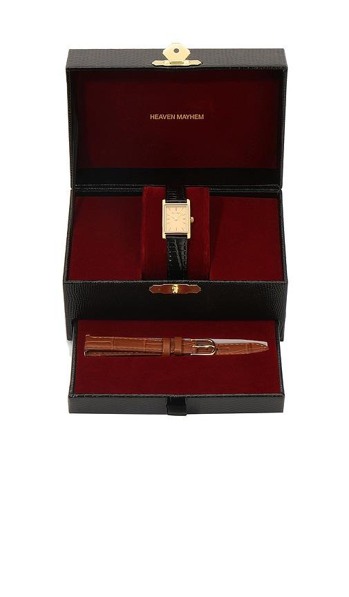 heaven mayhem carino watch in metallic gold.