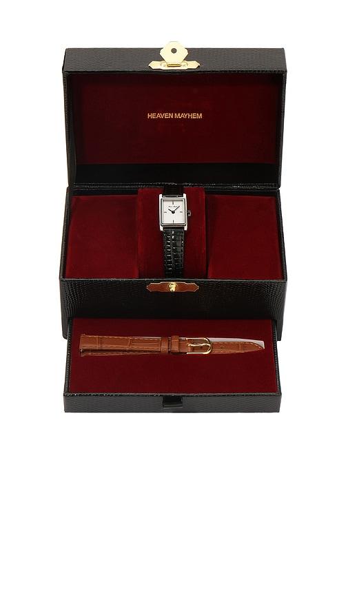 heaven mayhem carino watch in metallic silver.