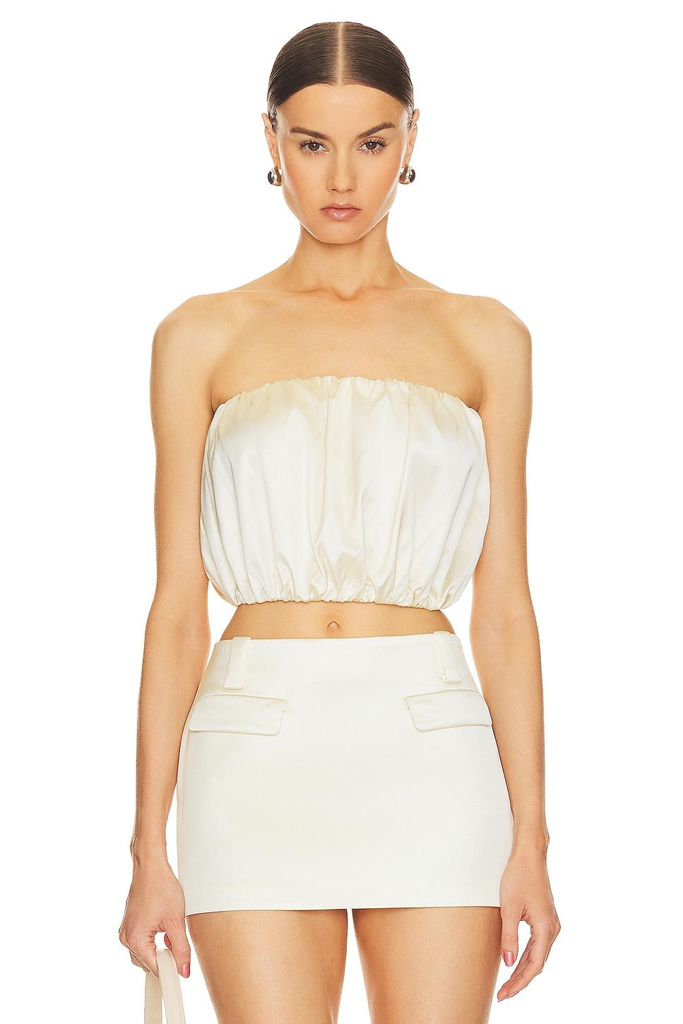 heavy satin bubble top
