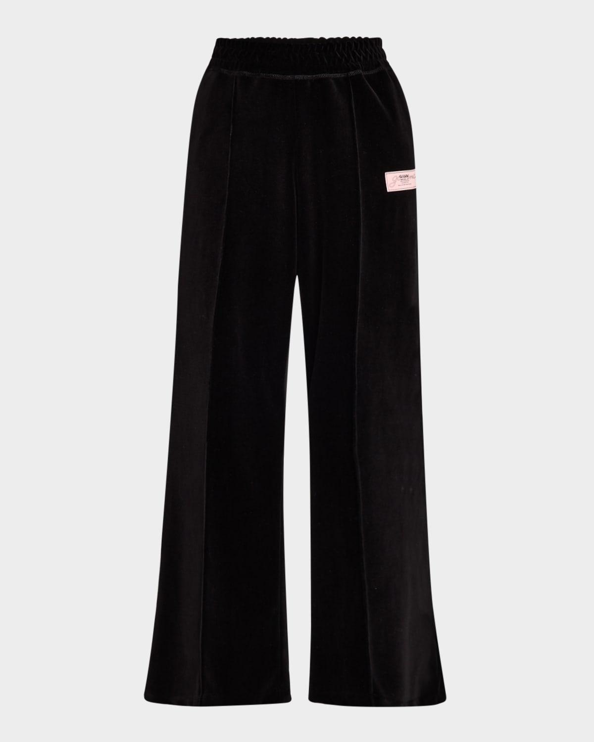 heavy velour pants