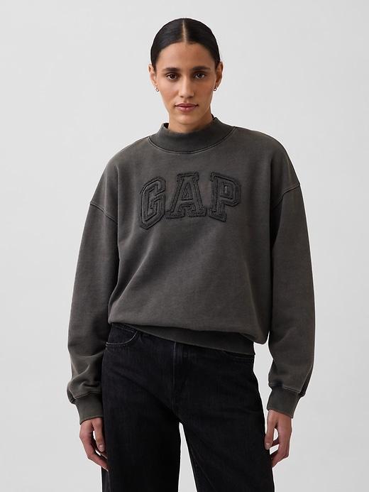 heavyweight french terry oversized mockneck sweatshirt