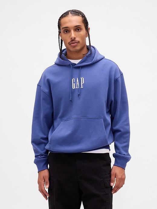 heavyweight oversized logo hoodie