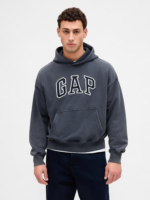 heavyweight oversized logo hoodie