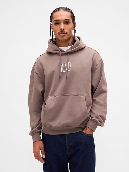 heavyweight oversized logo hoodie