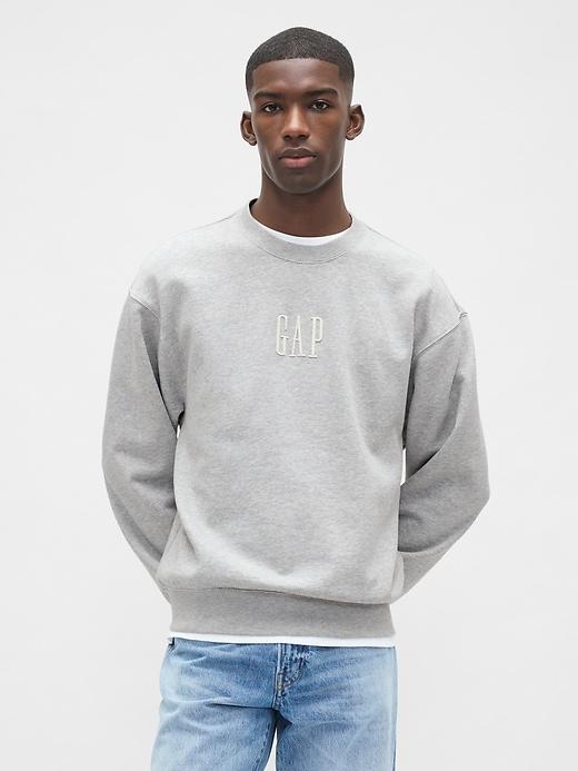 heavyweight oversized logo sweatshirt