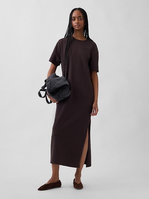 heavyweight oversized maxi t-shirt dress