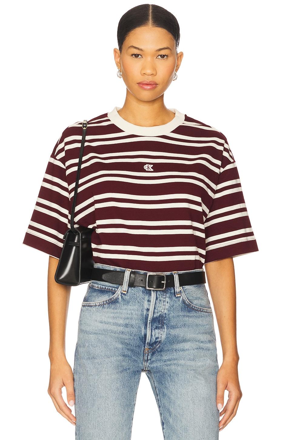 heavyweight stripe jersey tee