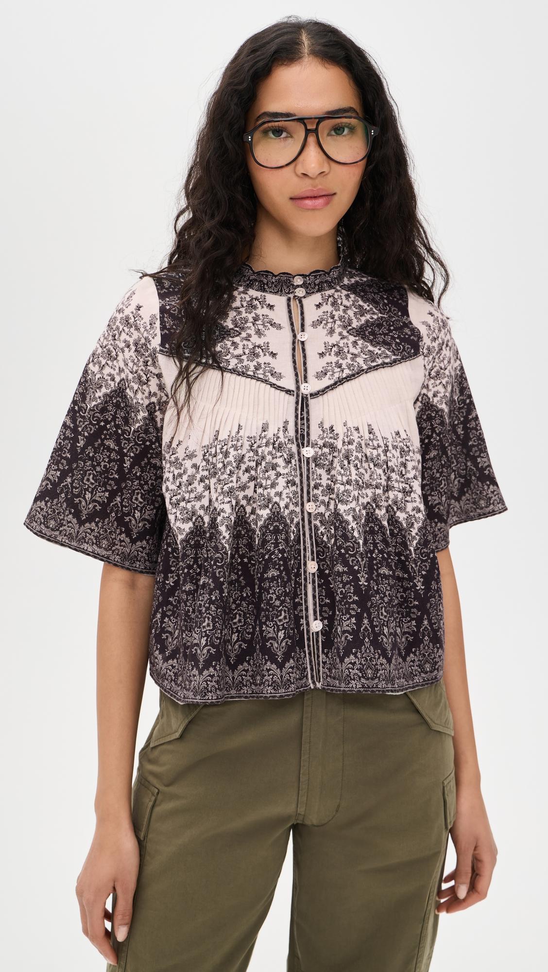 hedra print blouse