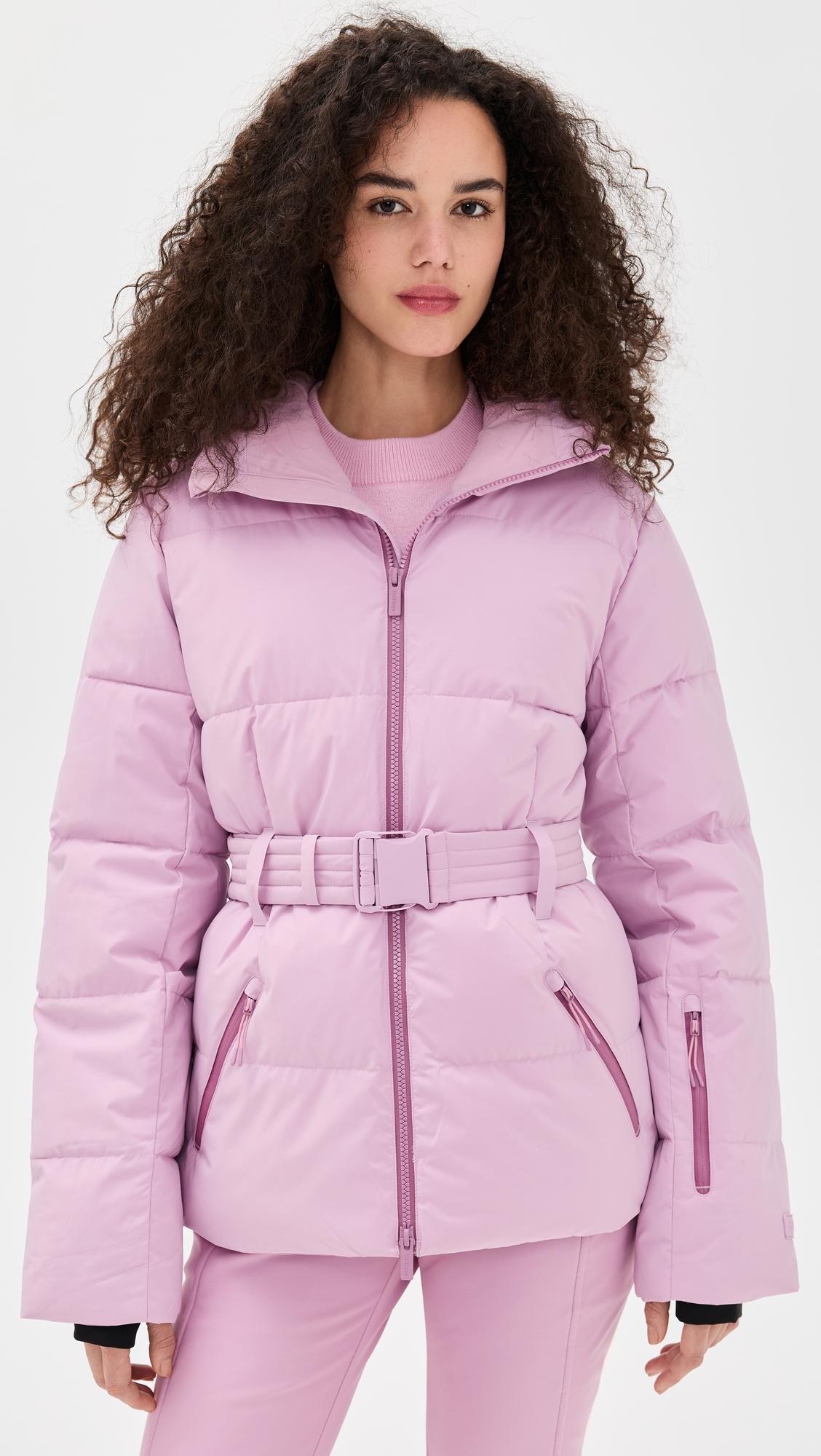 hedy belted puffer ski jacket