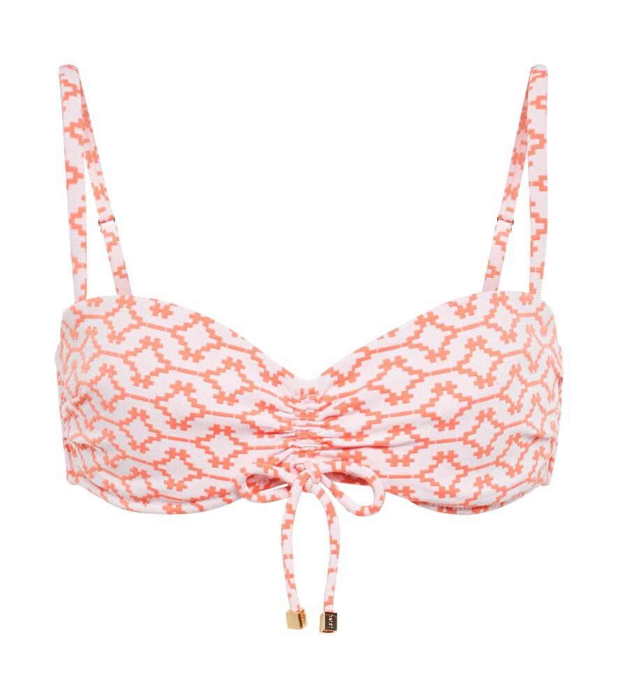 heidi klein antigua printed bikini top