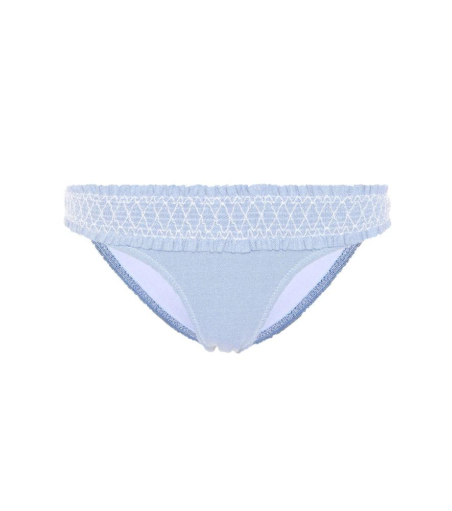 heidi klein cassis smocked bikini bottoms