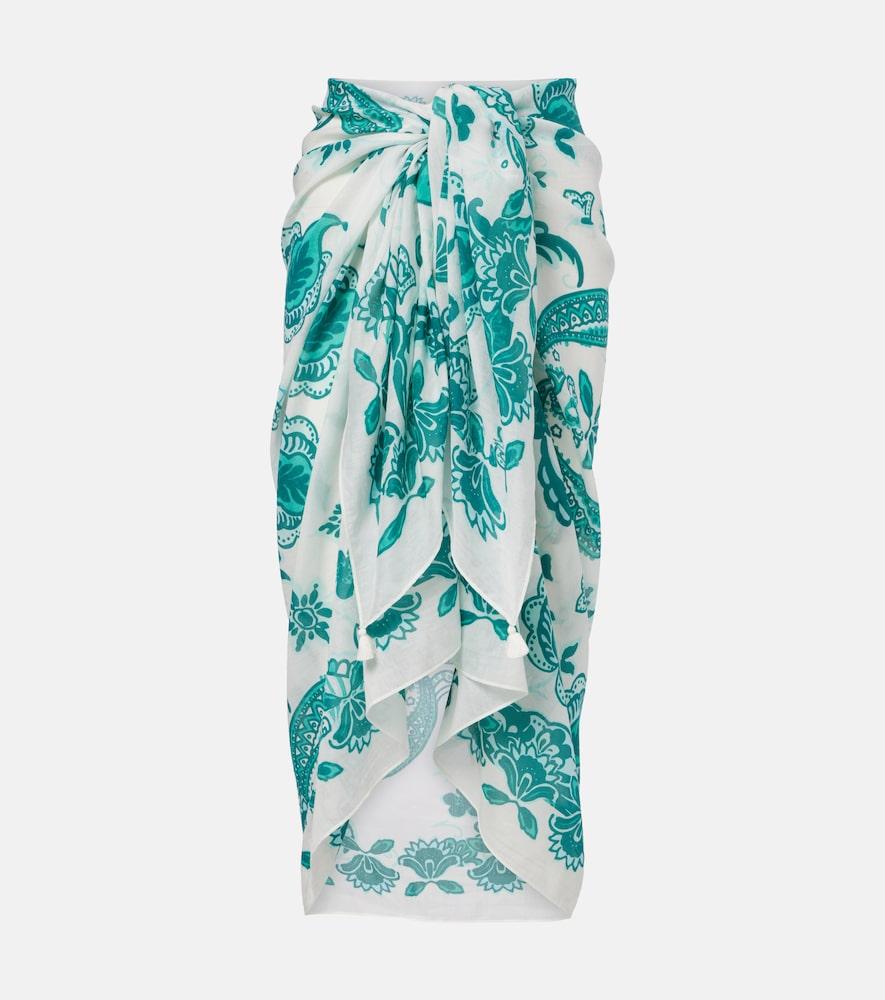 heidi klein kos paisley cotton and silk beach cover