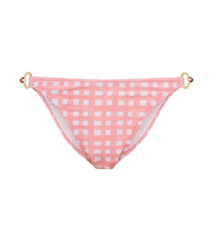 heidi klein madagascar checked bikini bottoms