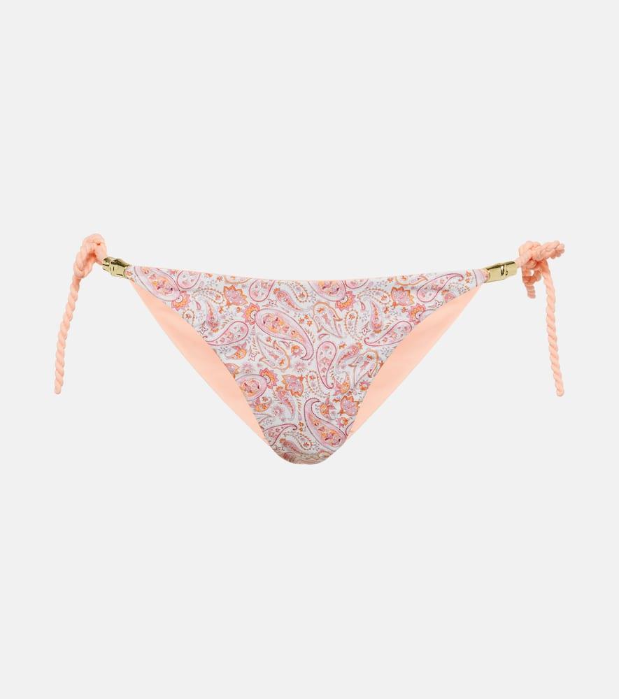 heidi klein muskmelon bay triangle bikini bottoms