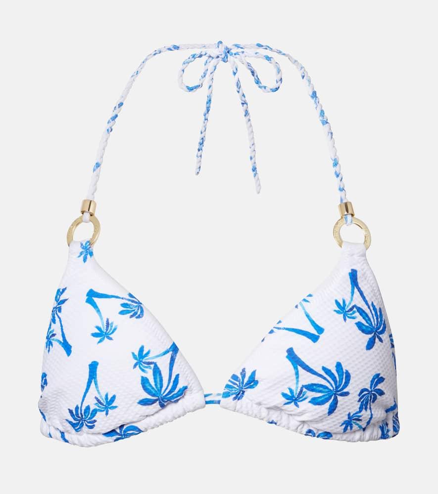 heidi klein palm beach printed bikini top