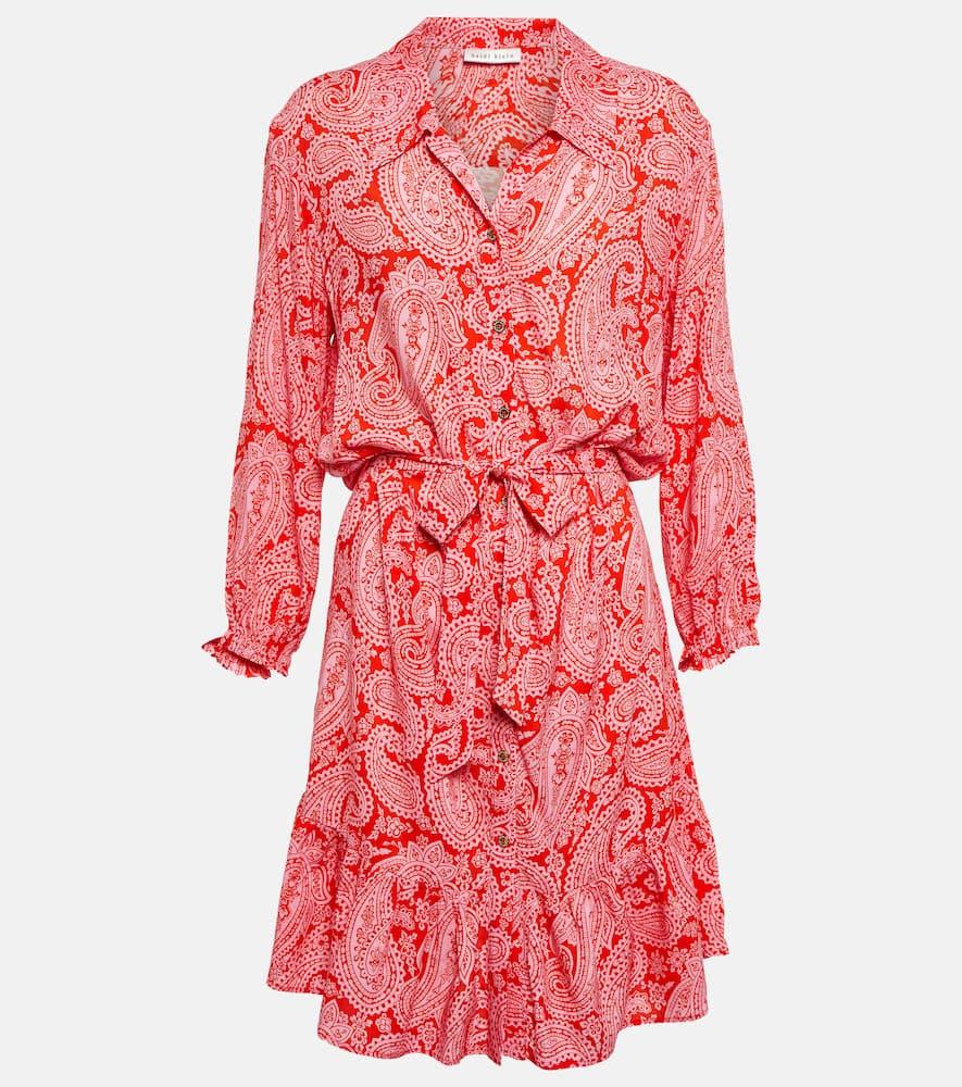 heidi klein printed shirt dress