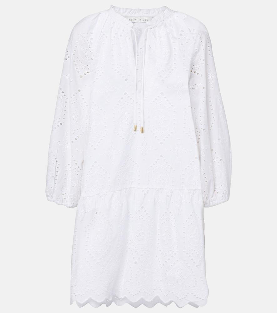 heidi klein rhode island broderie anglaise minidress