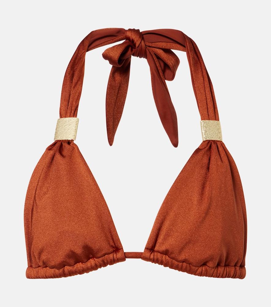 heidi klein uzes embellished bikini top