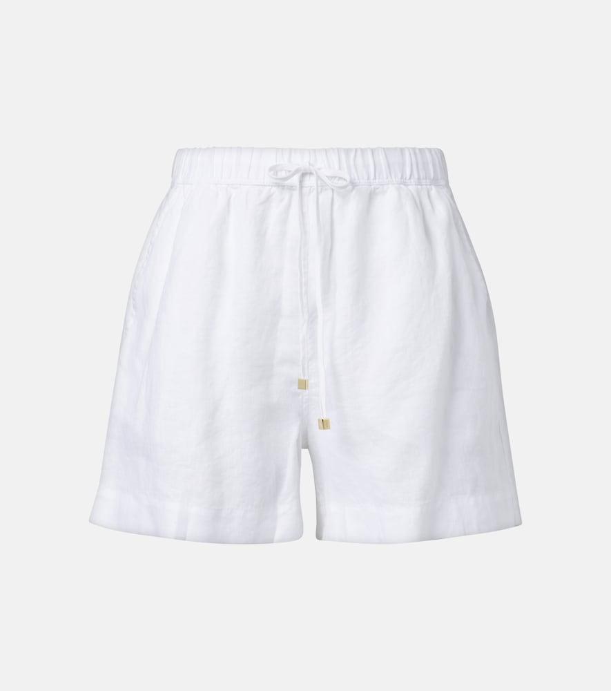 heidi klein white bay linen shorts