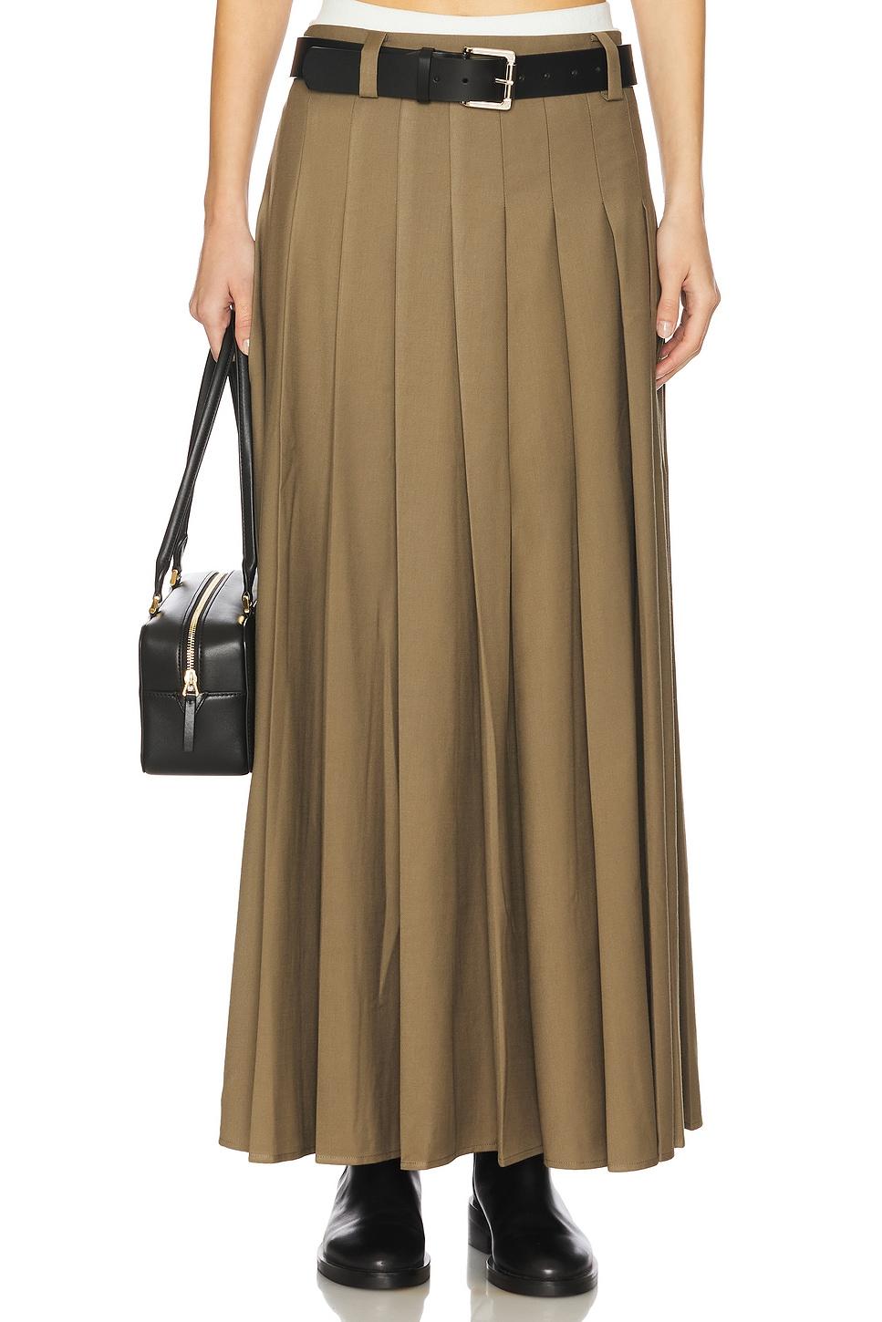 heidi pleated maxi skirt