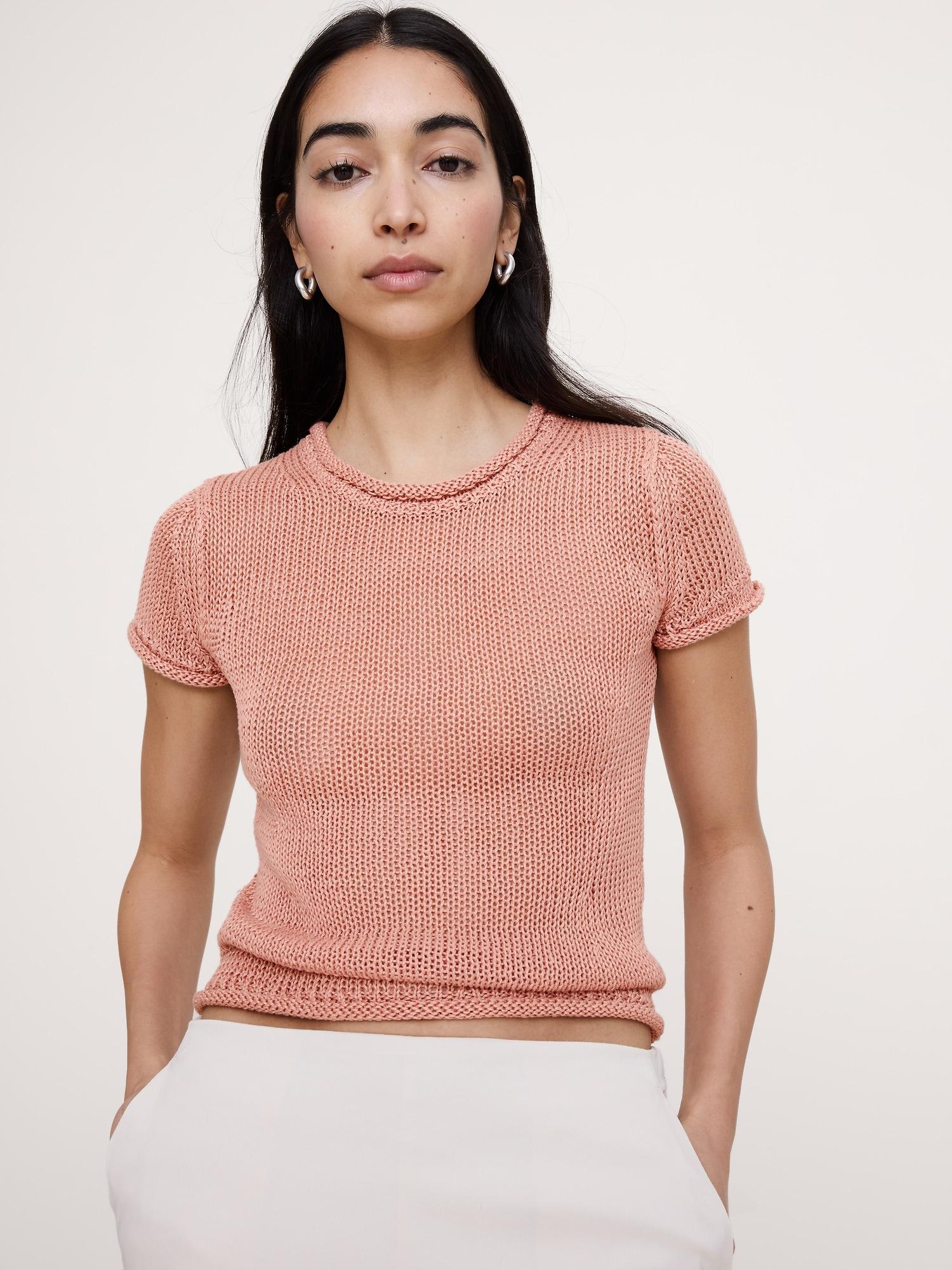 heirloom linen sweater tee