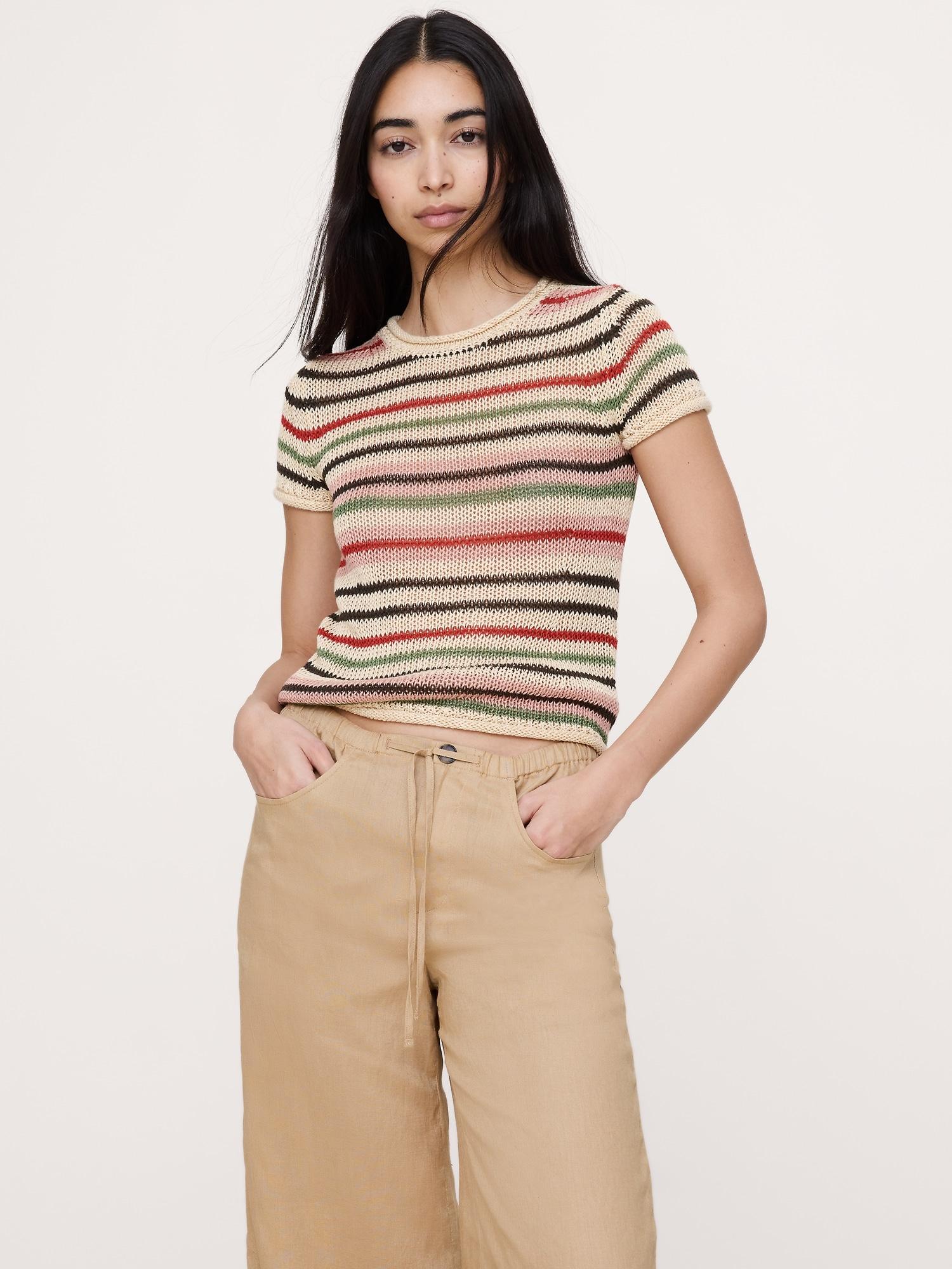 heirloom linen sweater tee