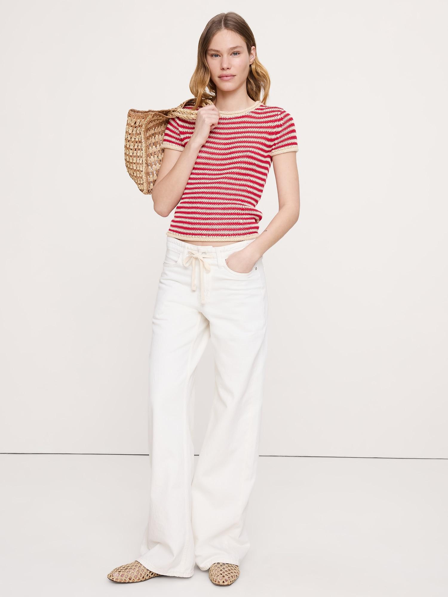 heirloom linen sweater tee