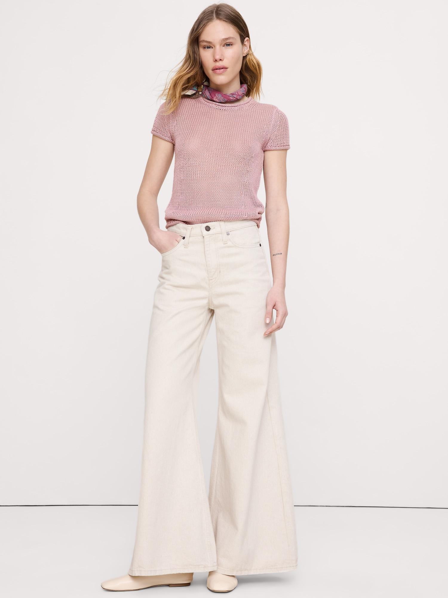 heirloom linen sweater tee