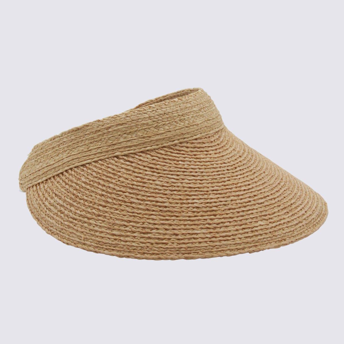 helen kaminski beige raffia hat