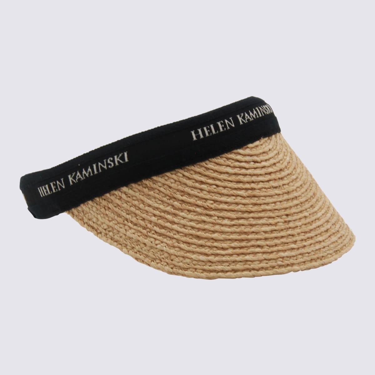 helen kaminski beige raffia hat