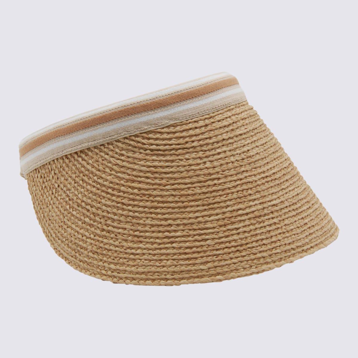 helen kaminski beige raffia hat