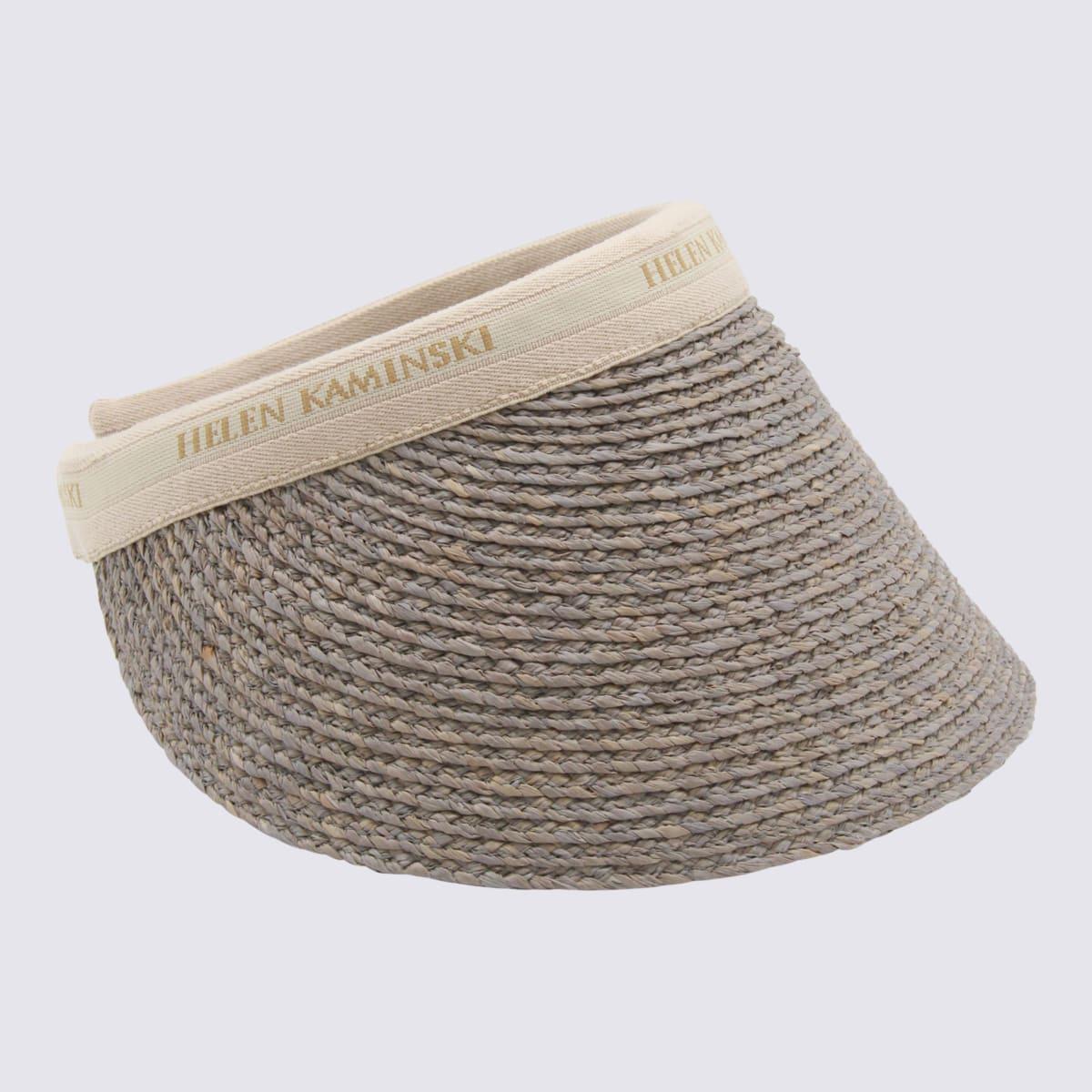 helen kaminski grey raffia hat