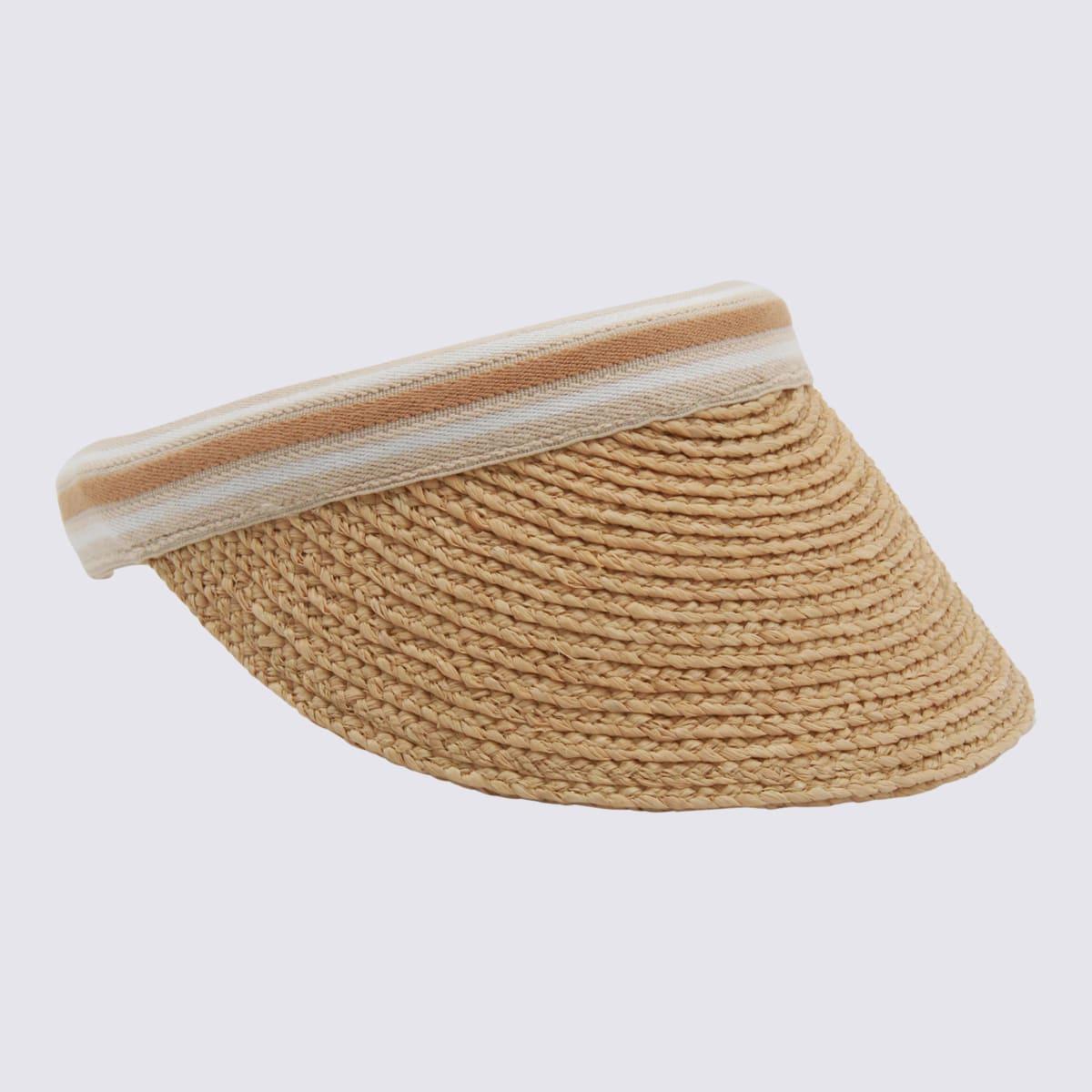 helen kaminski natural and white raffa hat