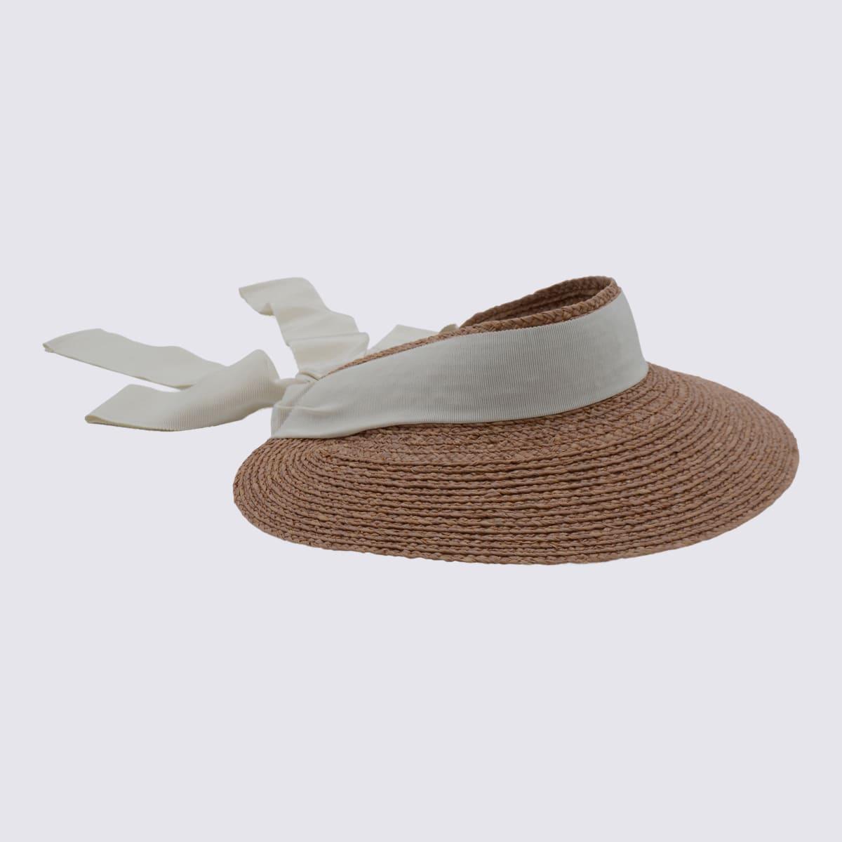helen kaminski natural and white raffia sabina hat