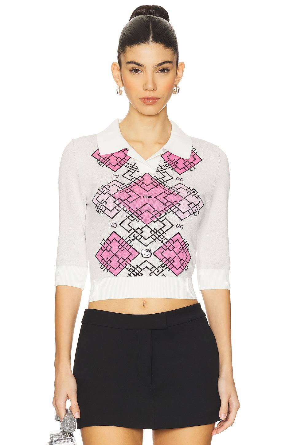 hello kitty argyle polo