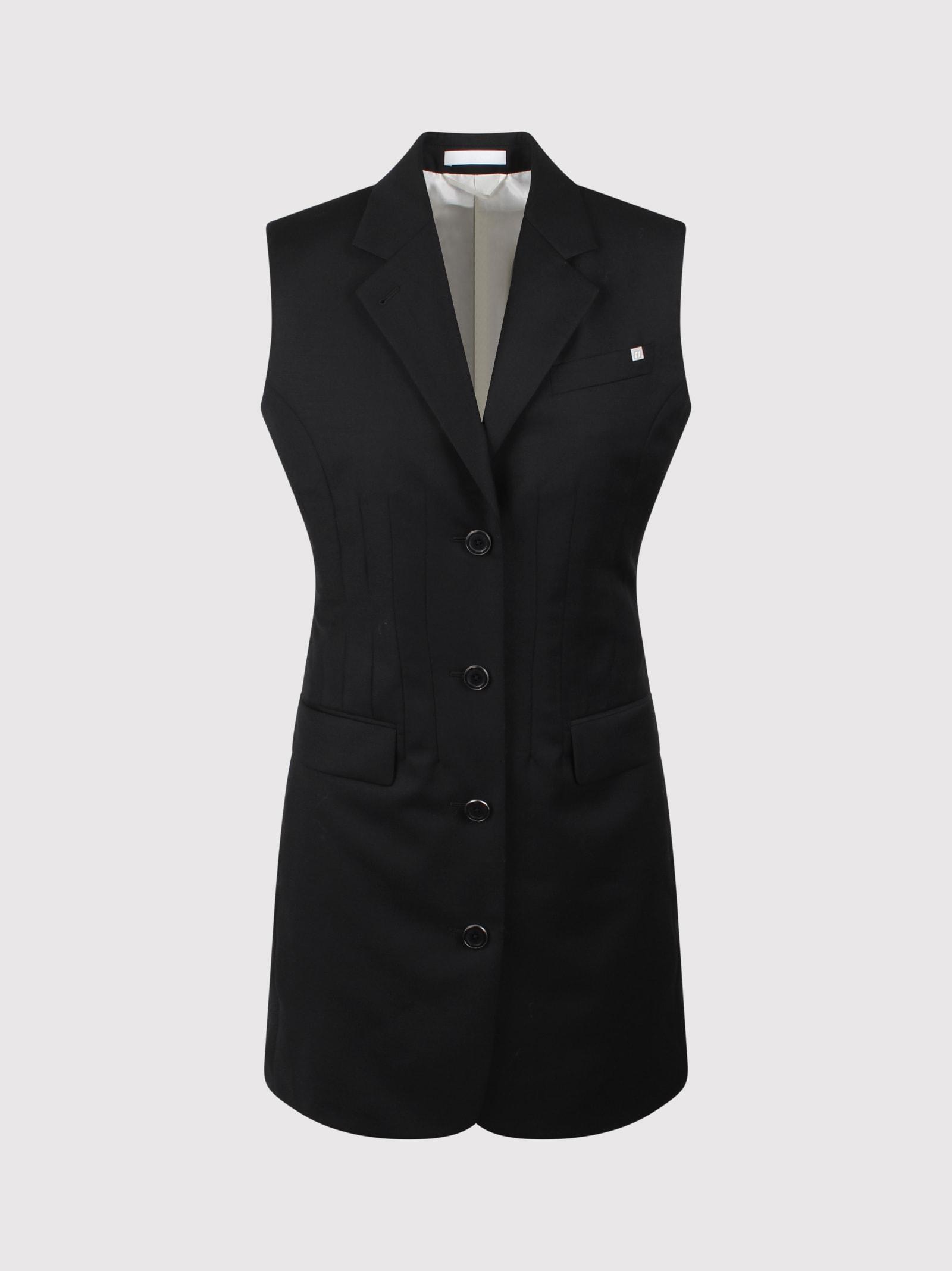 helmut lang abito blazer con vita