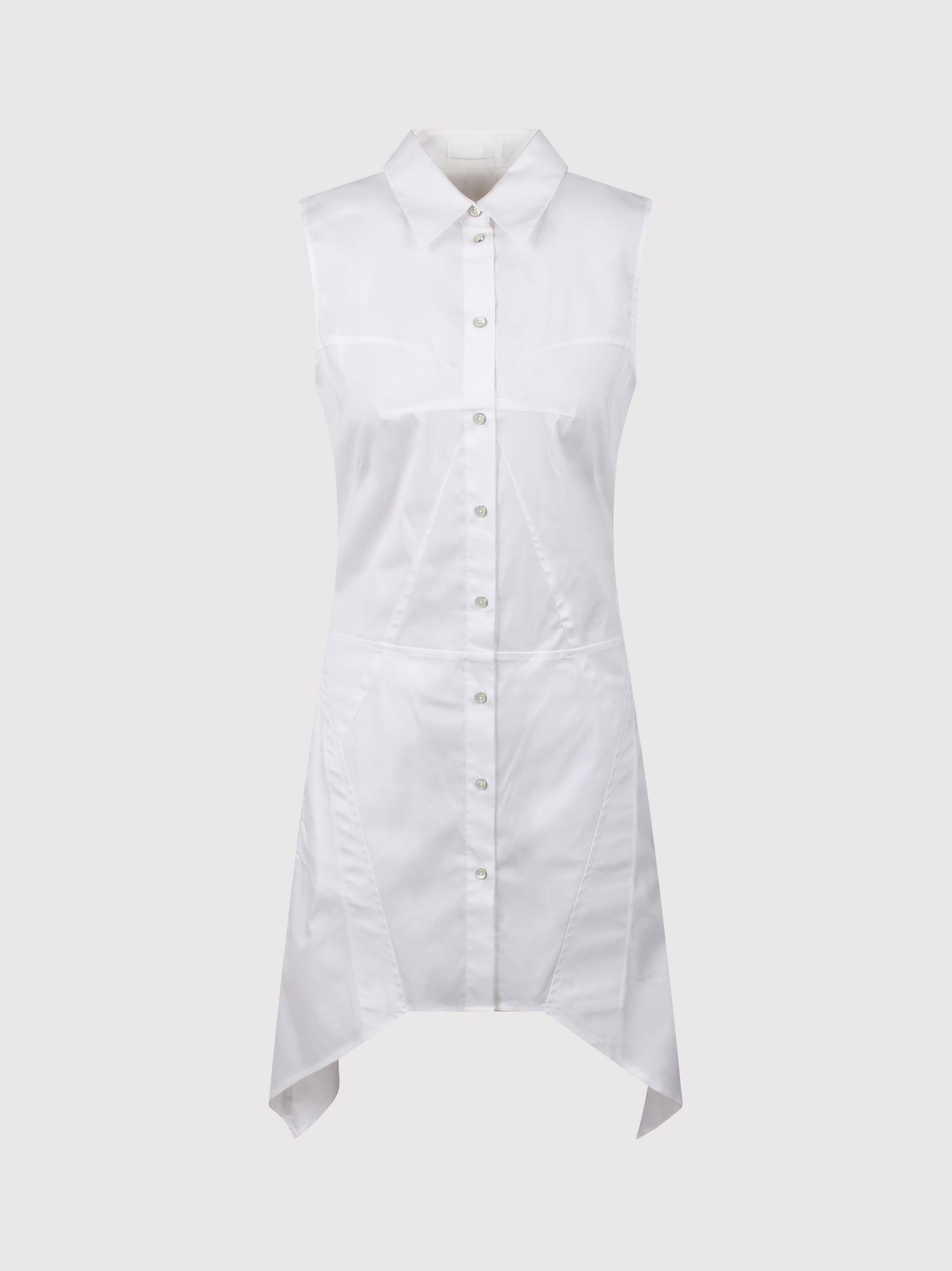 helmut lang bustier shirt dress