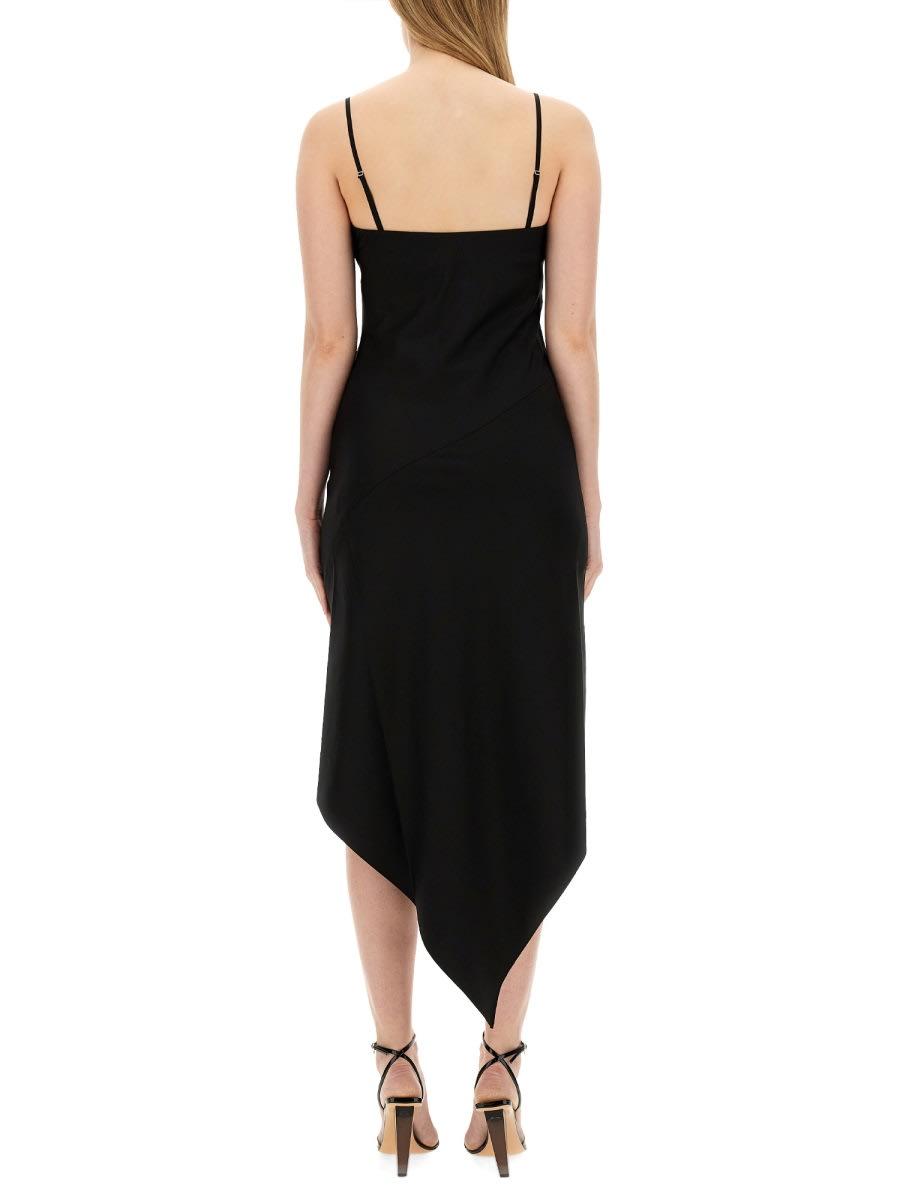 helmut lang dress with scarf hem