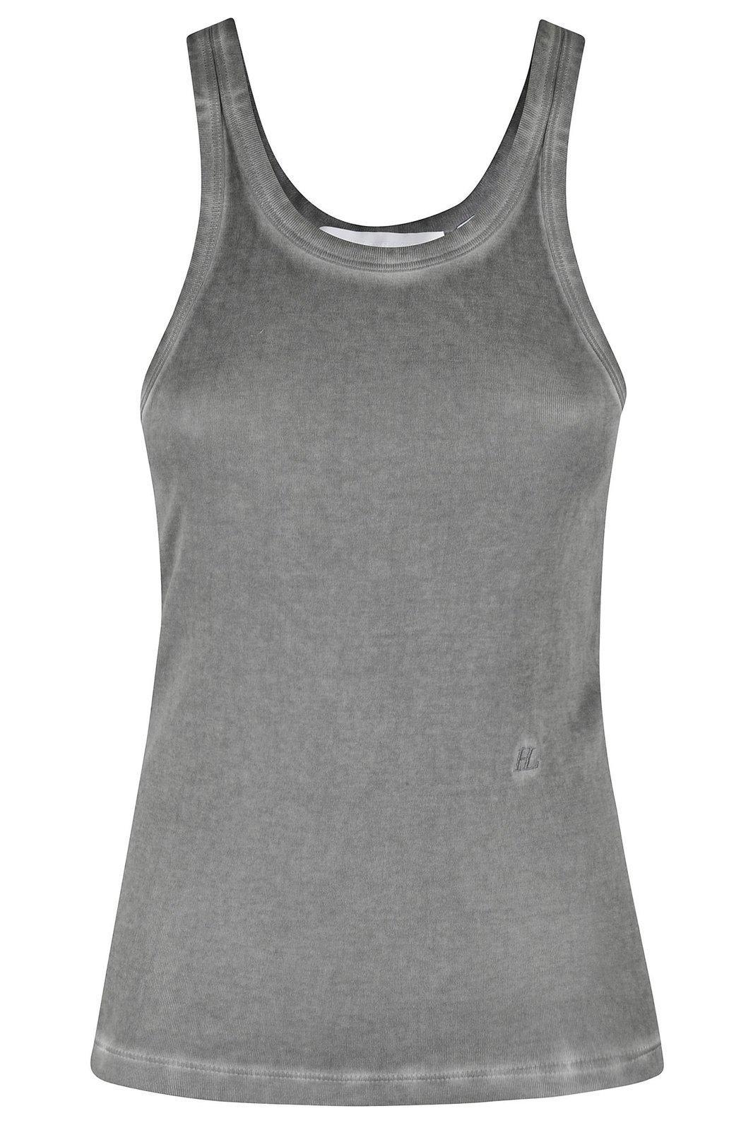 helmut lang garment-dyed racer tank top