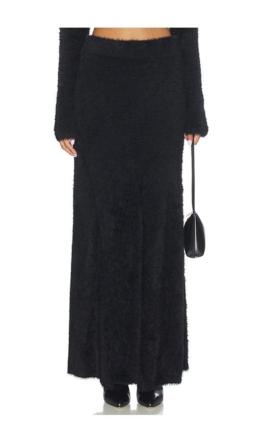 helmut lang grunge skirt in black.