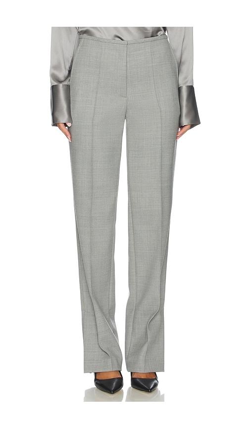 helmut lang low rise trouser in grey.