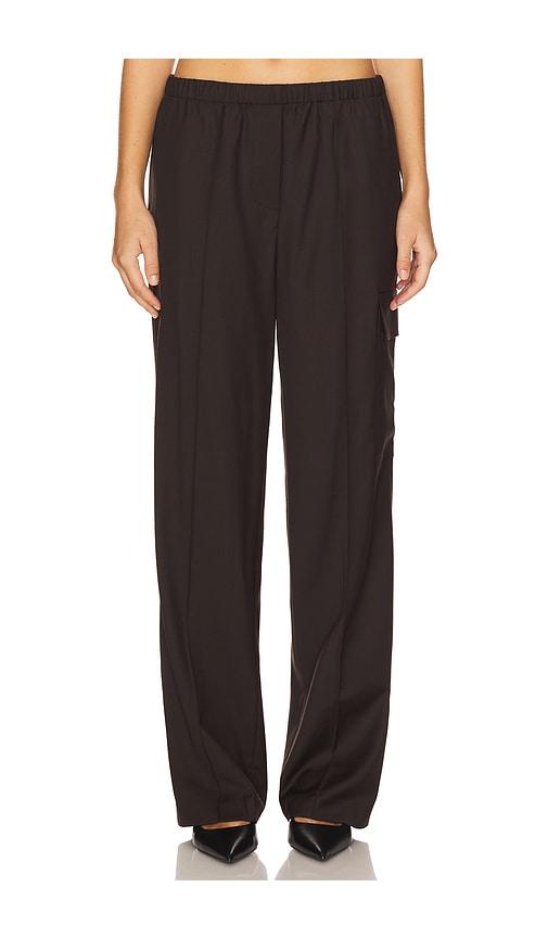 helmut lang relaxed cargo trouser in brown.