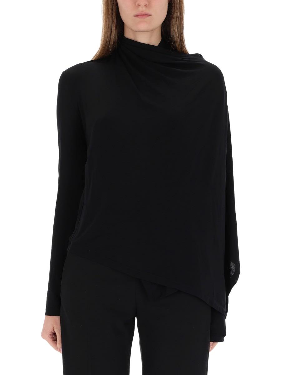 helmut lang top with scarf