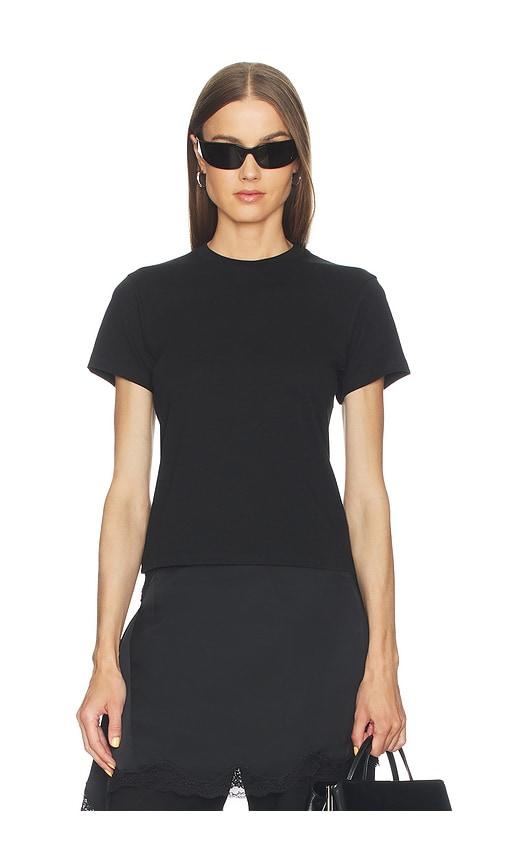helmut lang wardrobe tee in black.