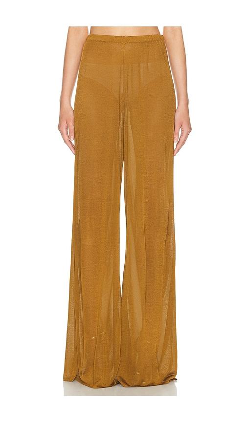 helsa arlena knit pant in olive.