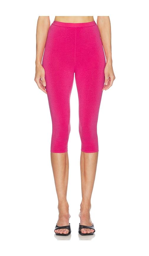 helsa beckette knit capri in fuchsia.